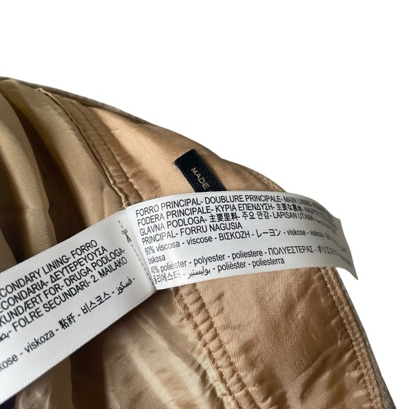 Massimo Dutti Two-button Wool Trousers In Beige Size US 2 - Picture 3 of 10